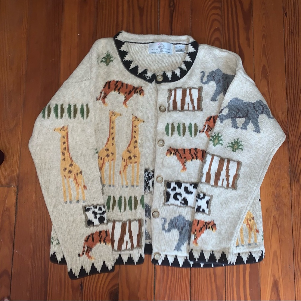 philip and jane gordon jungle cardigan sweater
